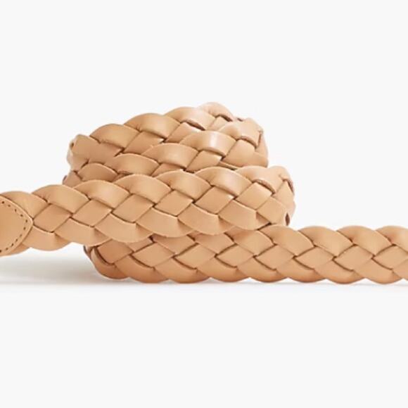 J. Crew medium brown Braided leather belt - Picture 5 of 9